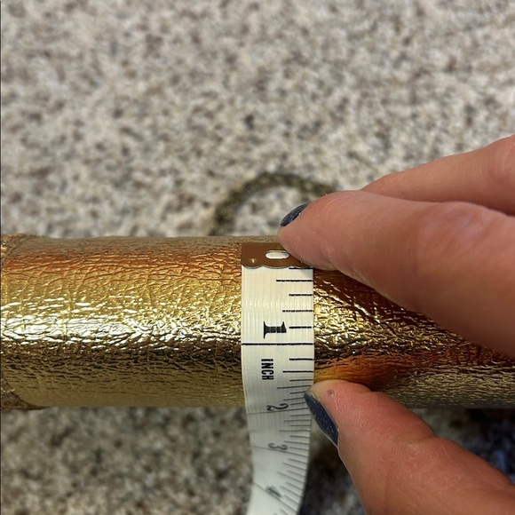 Vintage Gold Glitter Metallic Clutch Evening Bag - Picture 13 of 14